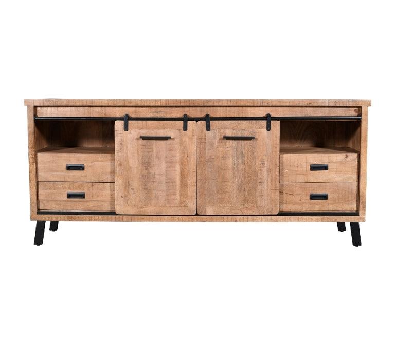 Ravlon Sideboard 4 Dr 2 Sliding Door - Furniture Castle