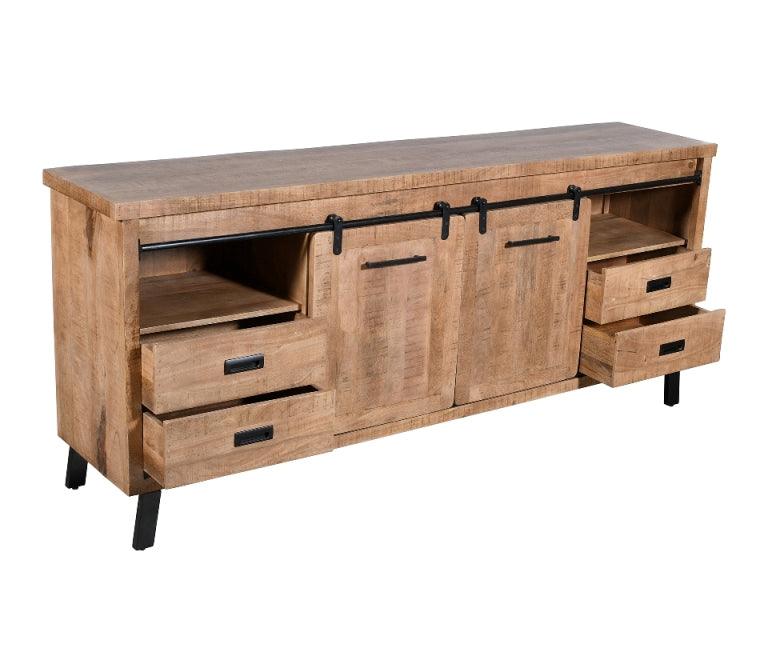 Ravlon Sideboard 4 Dr 2 Sliding Door - Furniture Castle