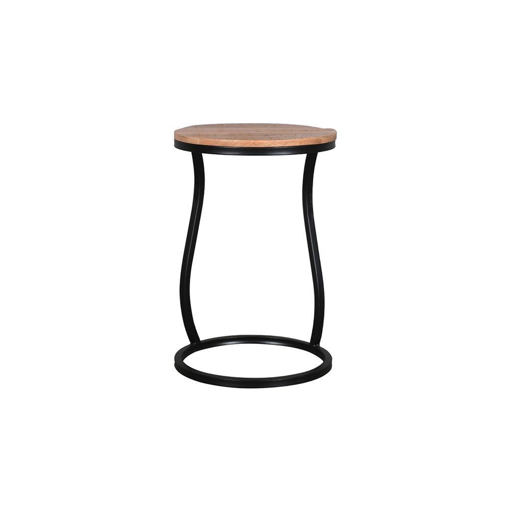 Romeo Table Round Black - Furniture Castle