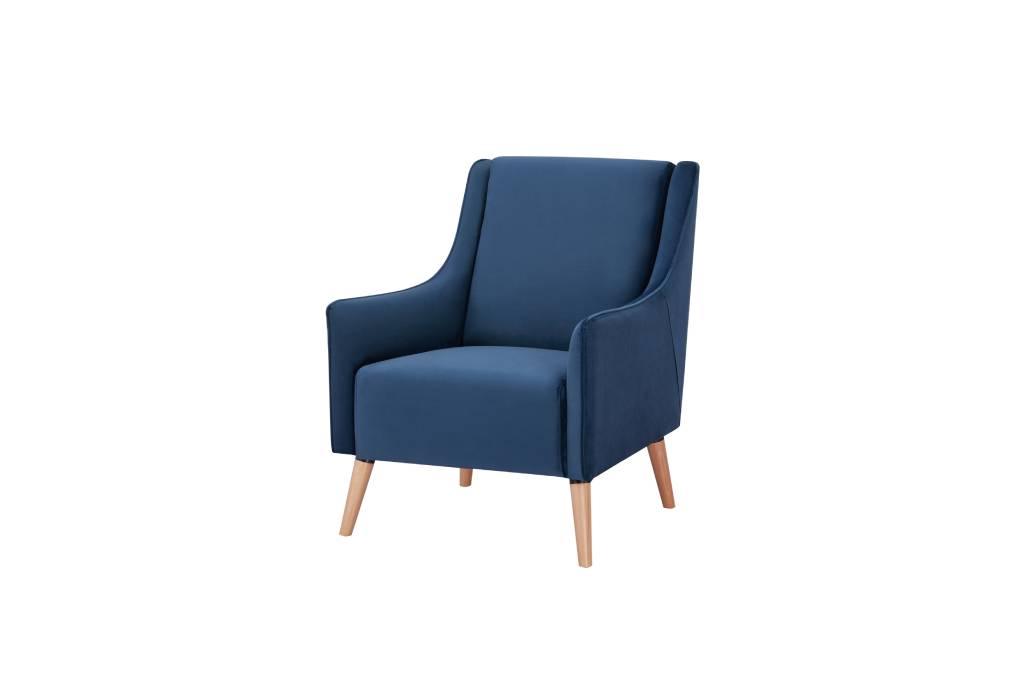 Rosemary Lounge Chair Navy Colour - Furniture Castle