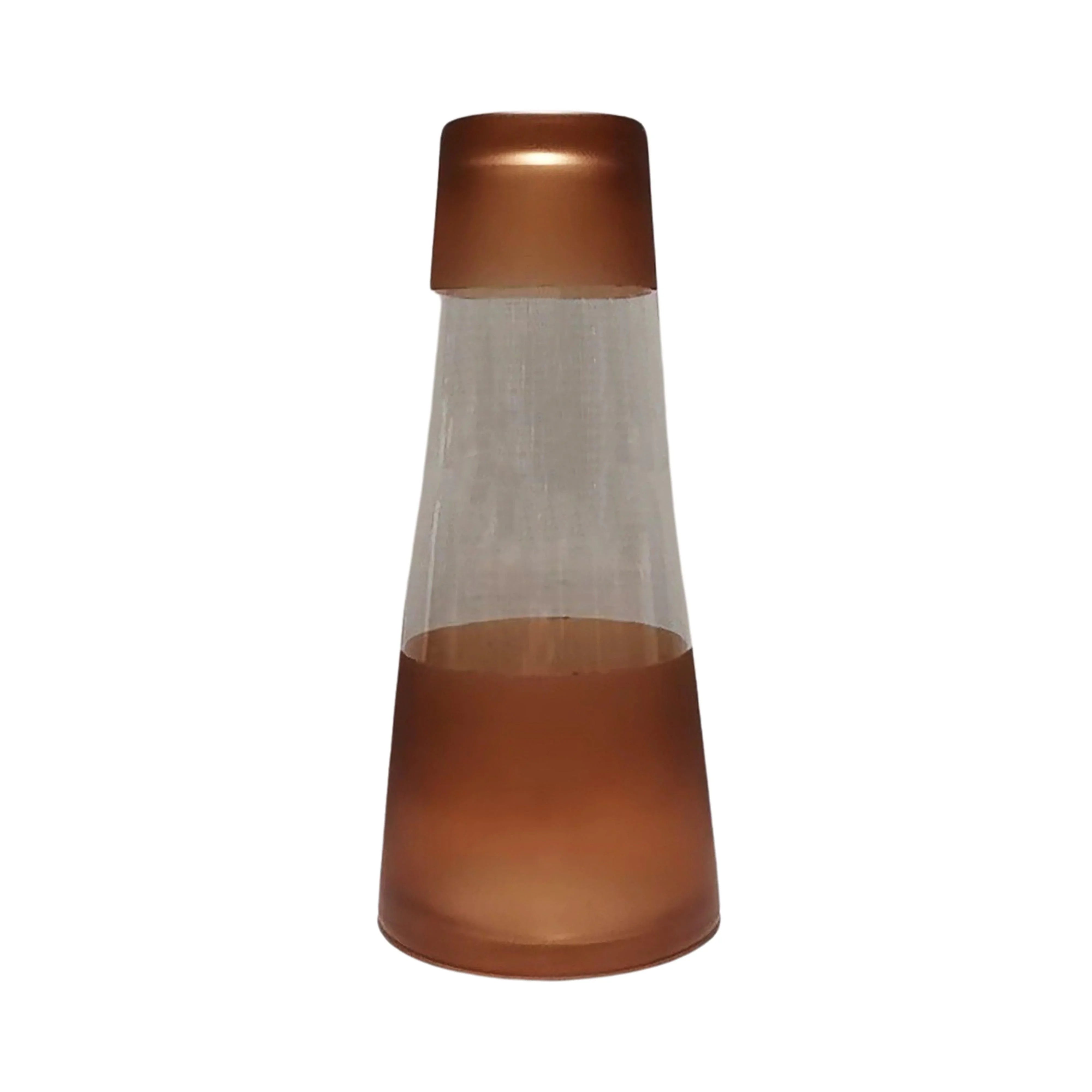 Salento Carafe Amber Glass & Jar Set 10x10x26.5cm - Furniture Castle