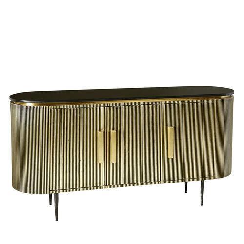 Santiago Brass Sideboard - Brass - Furniture Castle