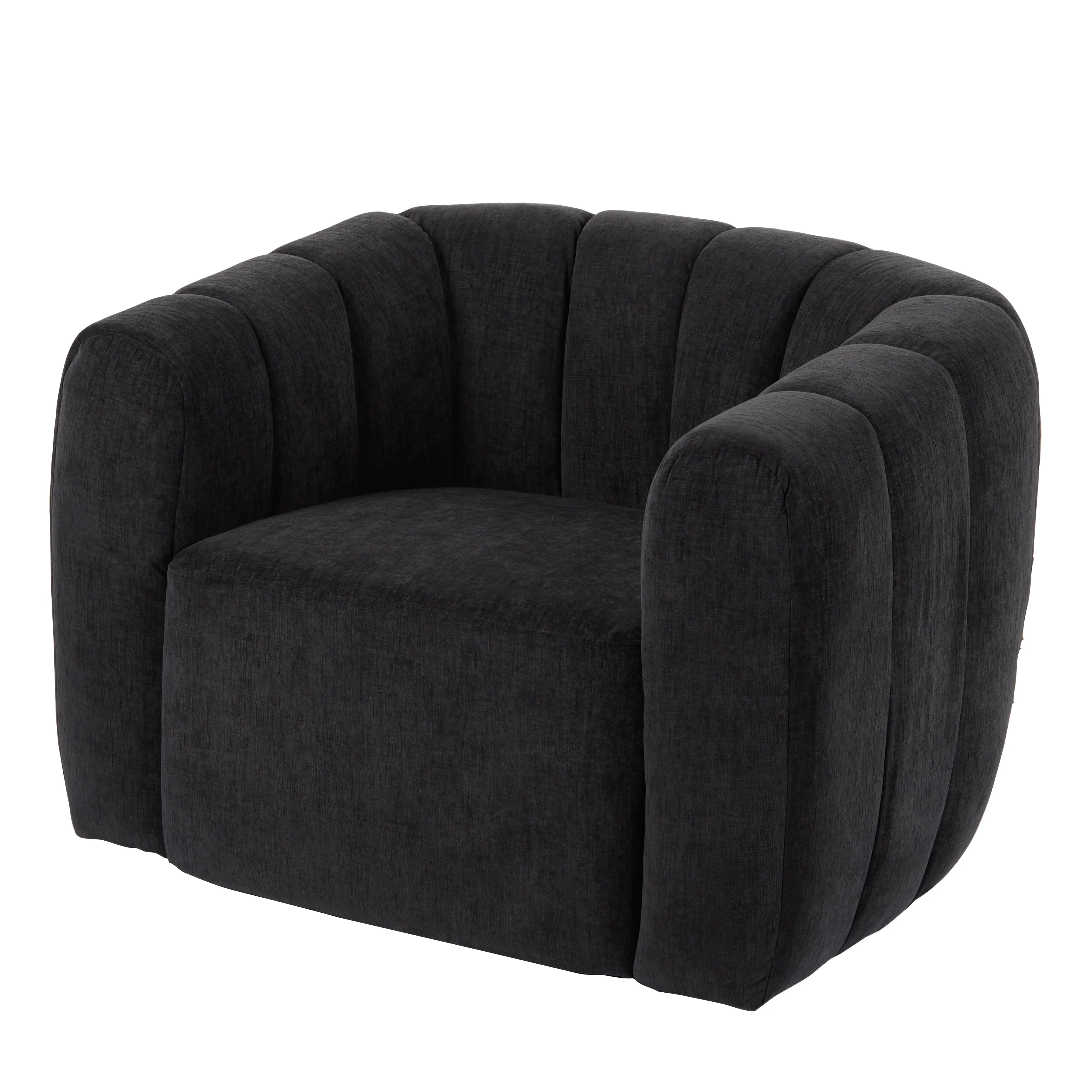 Society Home Omaha Swivel Armchair Grey 95x77x68cm
