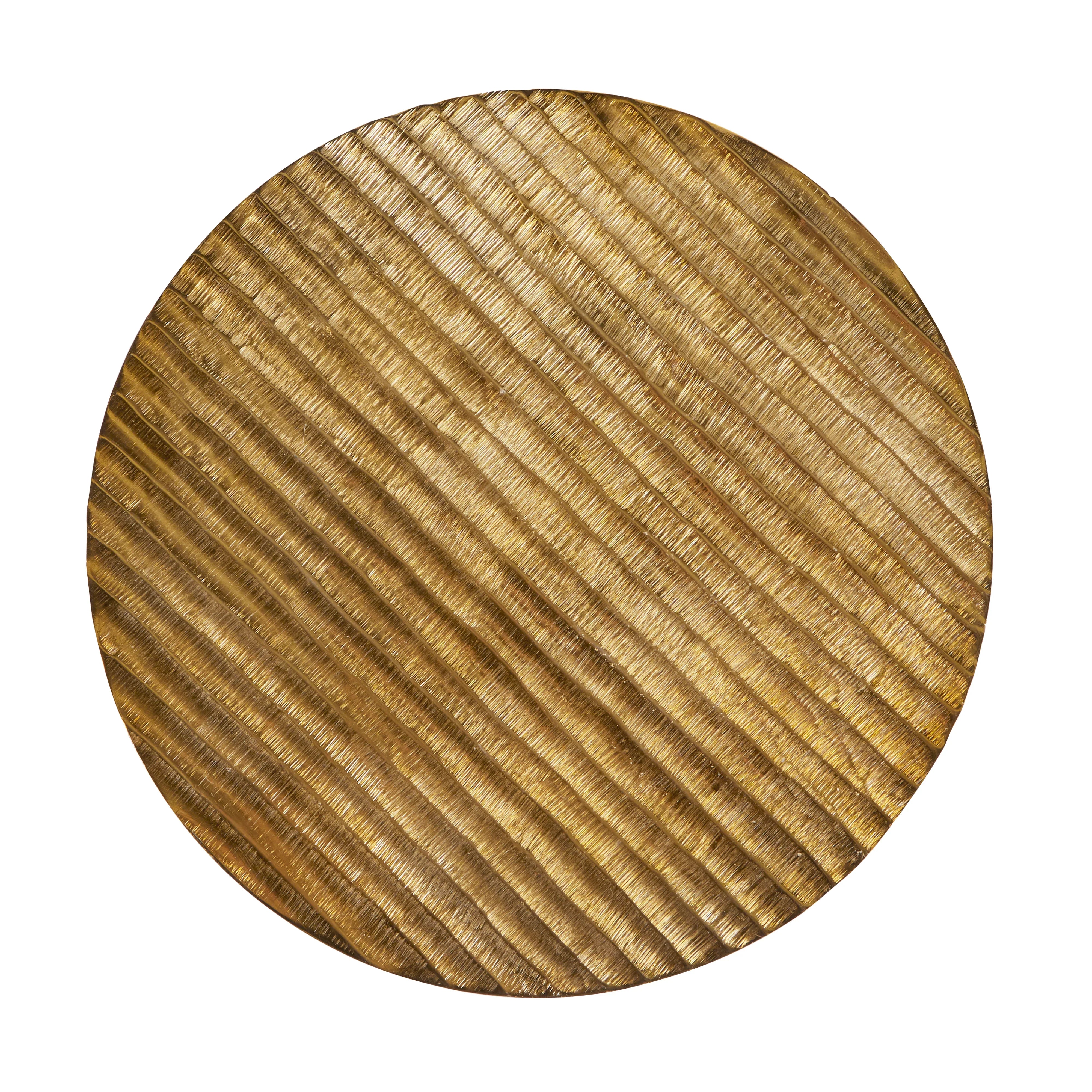Society Home Coco Nesting Side Table Set of 2 Gold 41.5x41.5x43cm/49.5x49.5x55.5cm