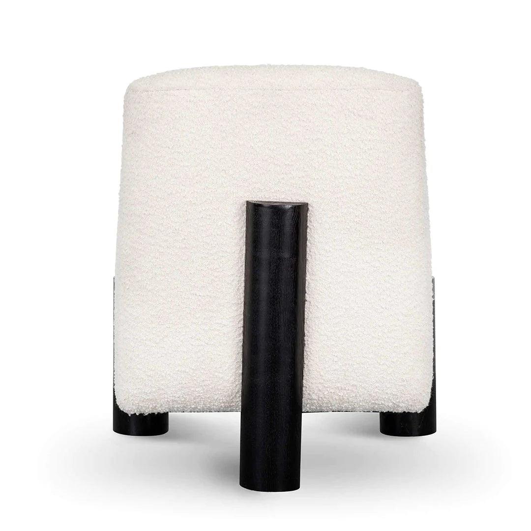 Snowy Armchair - Ivory White Boucle - Furniture Castle