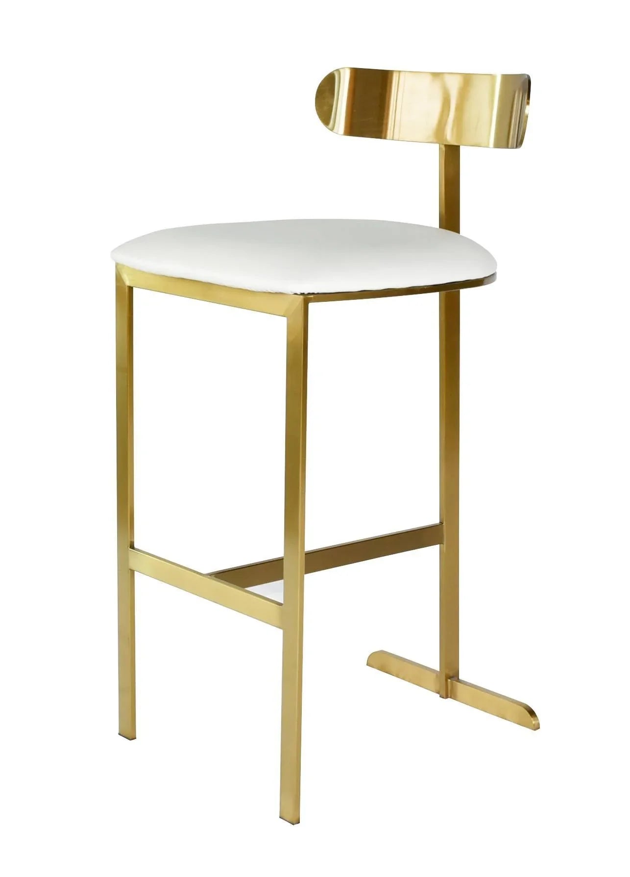 Stylish Black & Golden Bar Stool - Furniture Castle