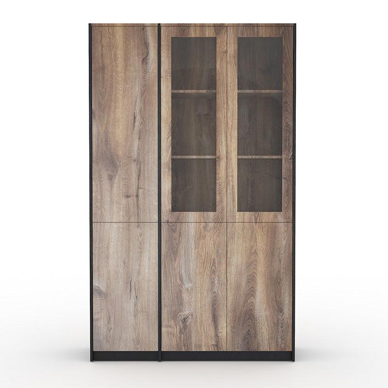 SUTTON 3 Door Display Unit 120cm - Warm Oak - Furniture Castle