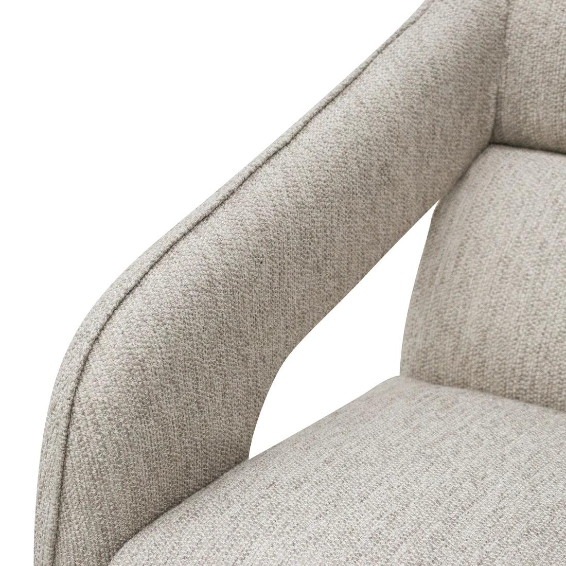 Swivel Armchair - Light Grey - Furniture Castle