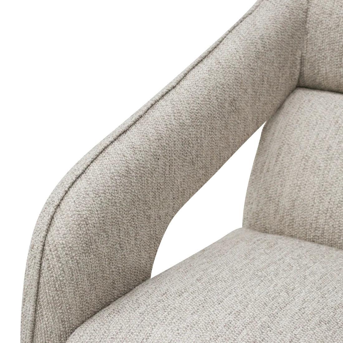 Swivel Armchair - Light Grey - Furniture Castle