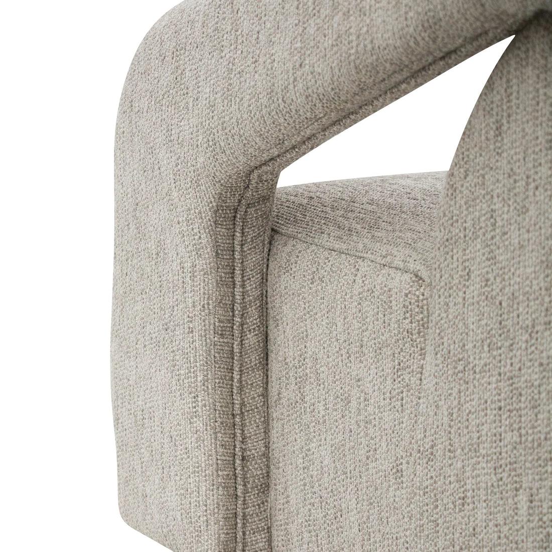 Swivel Armchair - Light Grey - Furniture Castle