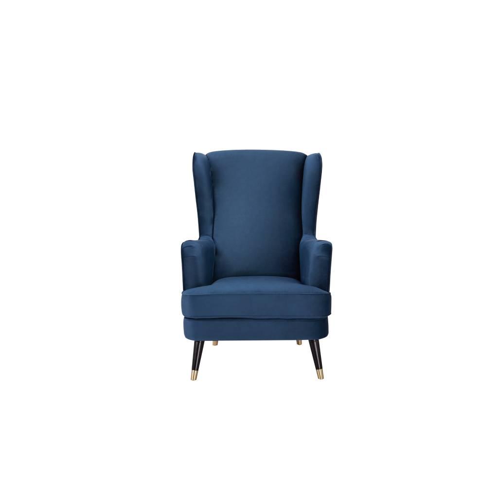 Taylors Lounge Chair in Navy - Furniture Castle