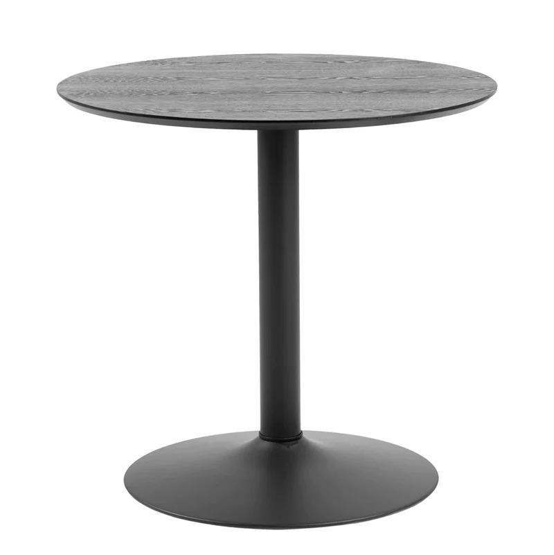 Titan Round Dining Table 80cm - Black - Furniture Castle