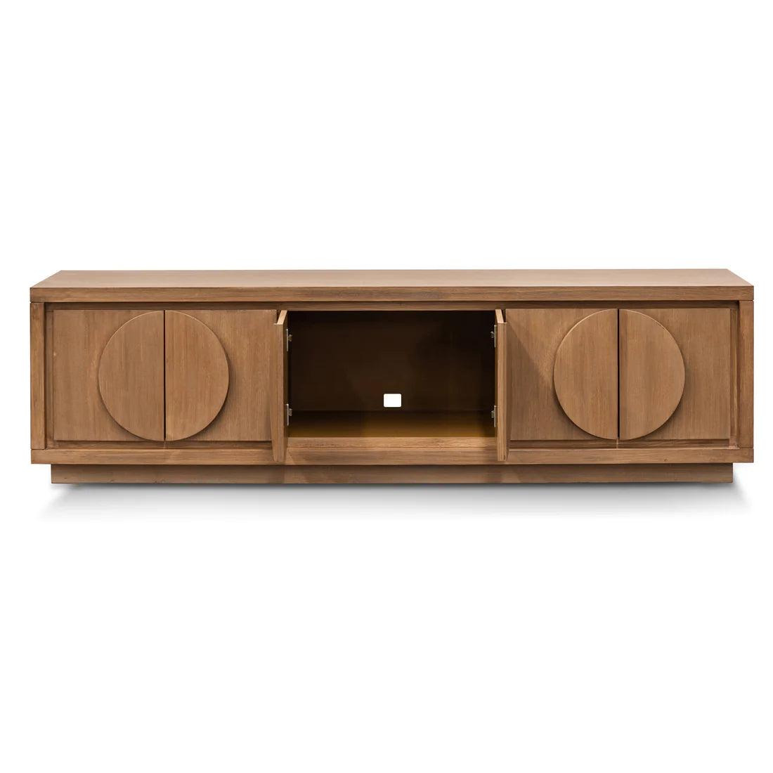 Trak 2m Entertainment TV Unit - Dusty oak - Furniture Castle