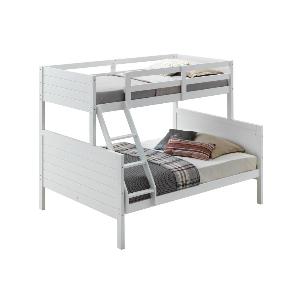 Welling Single Over Double Bunk Bed – White