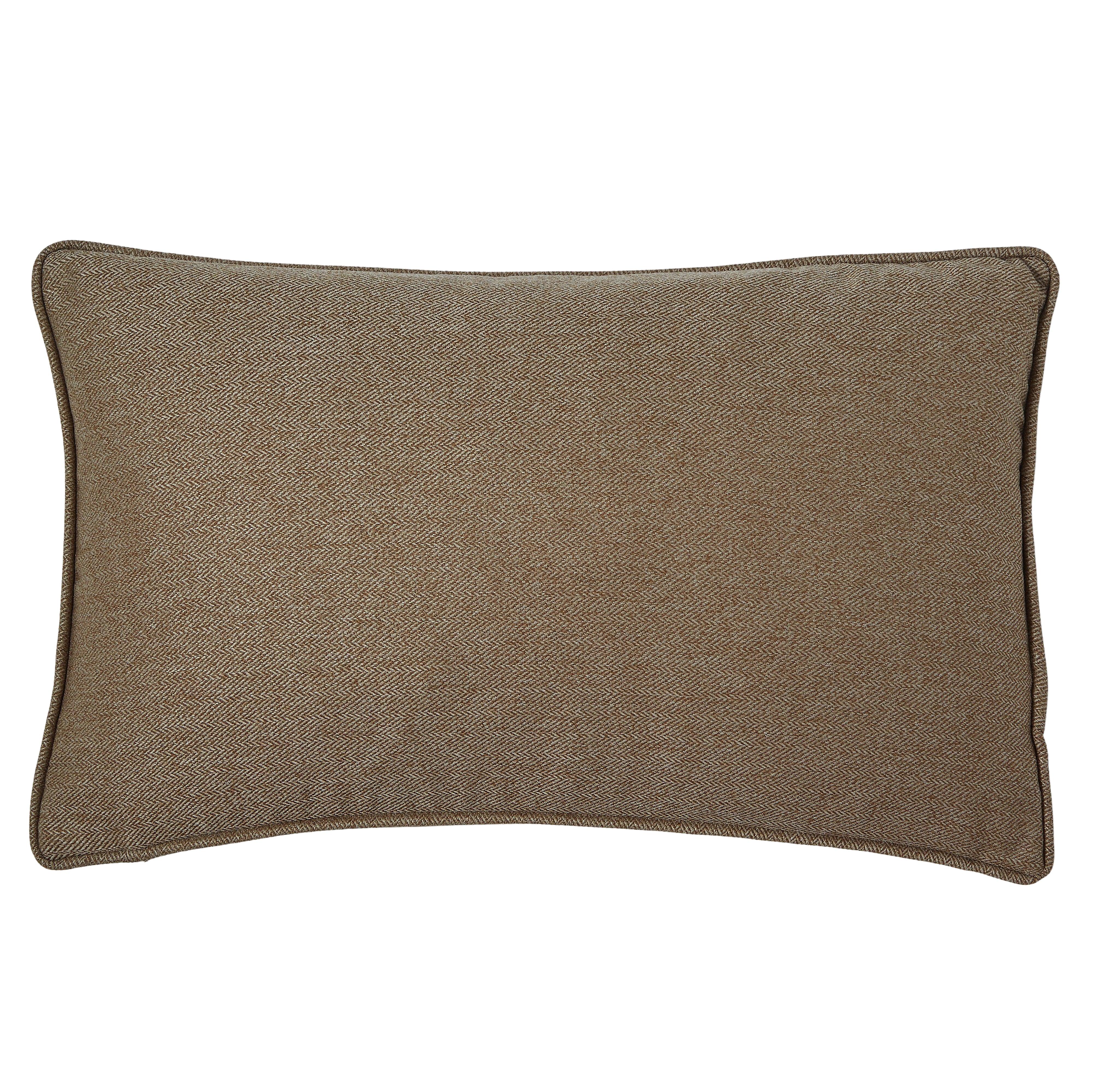 Velour Cushion Taupe 50x30x10cm - Furniture Castle