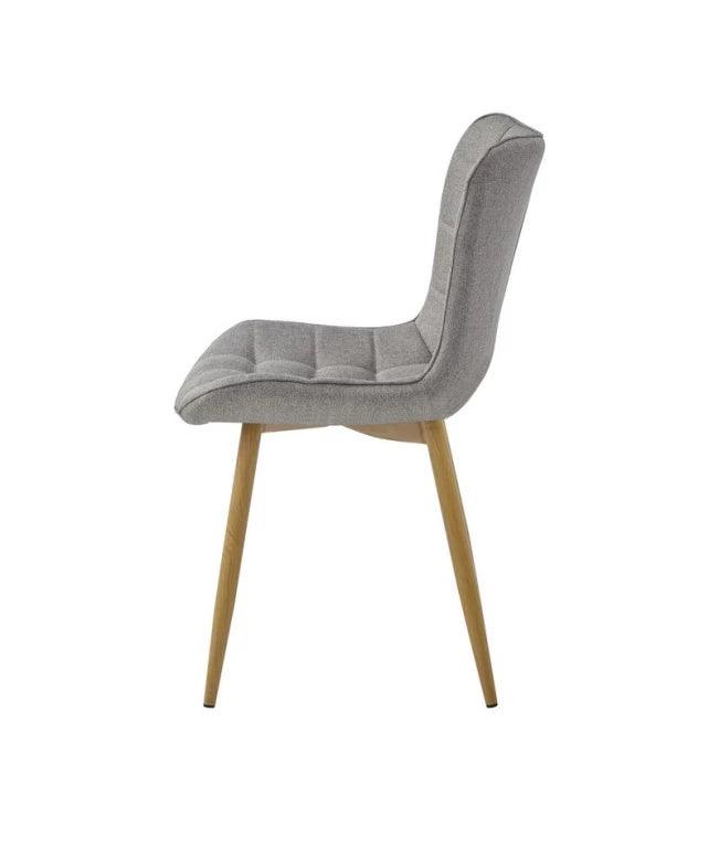 Victoria Dining Chair Taupe Set of 2 - Furniture Castle