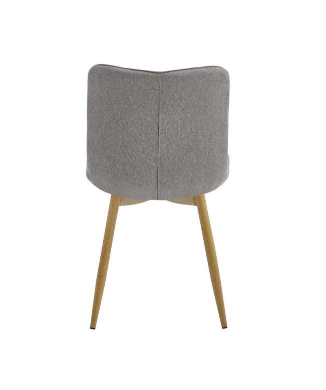 Victoria Dining Chair Taupe Set of 2 - Furniture Castle