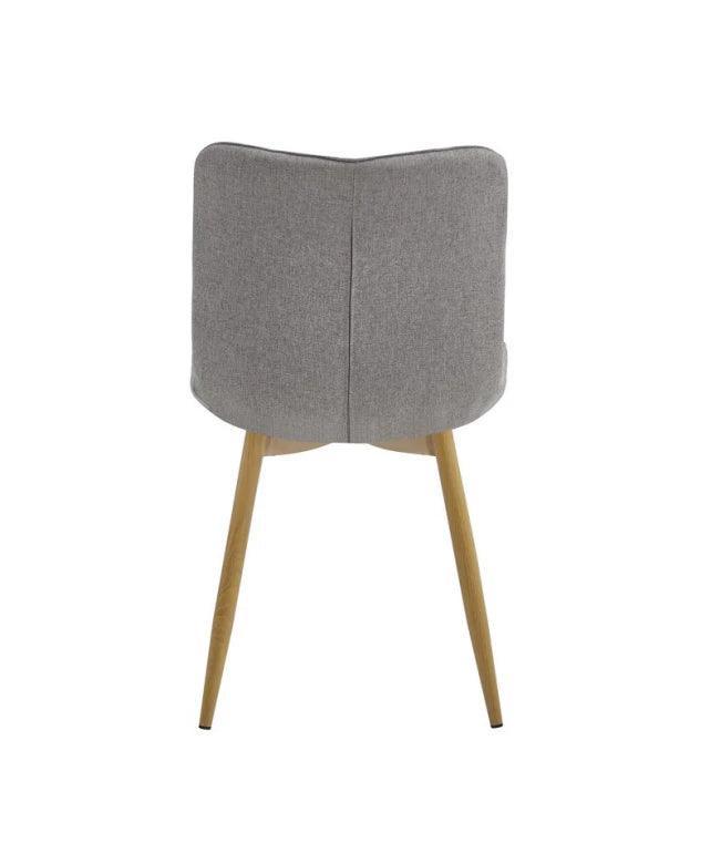 Victoria Dining Chair Taupe Set of 2 - Furniture Castle