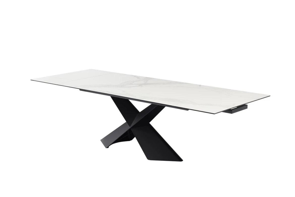 Vince 1.80-2.8m Extension Dining Table Vermont Ceramic - Furniture Castle