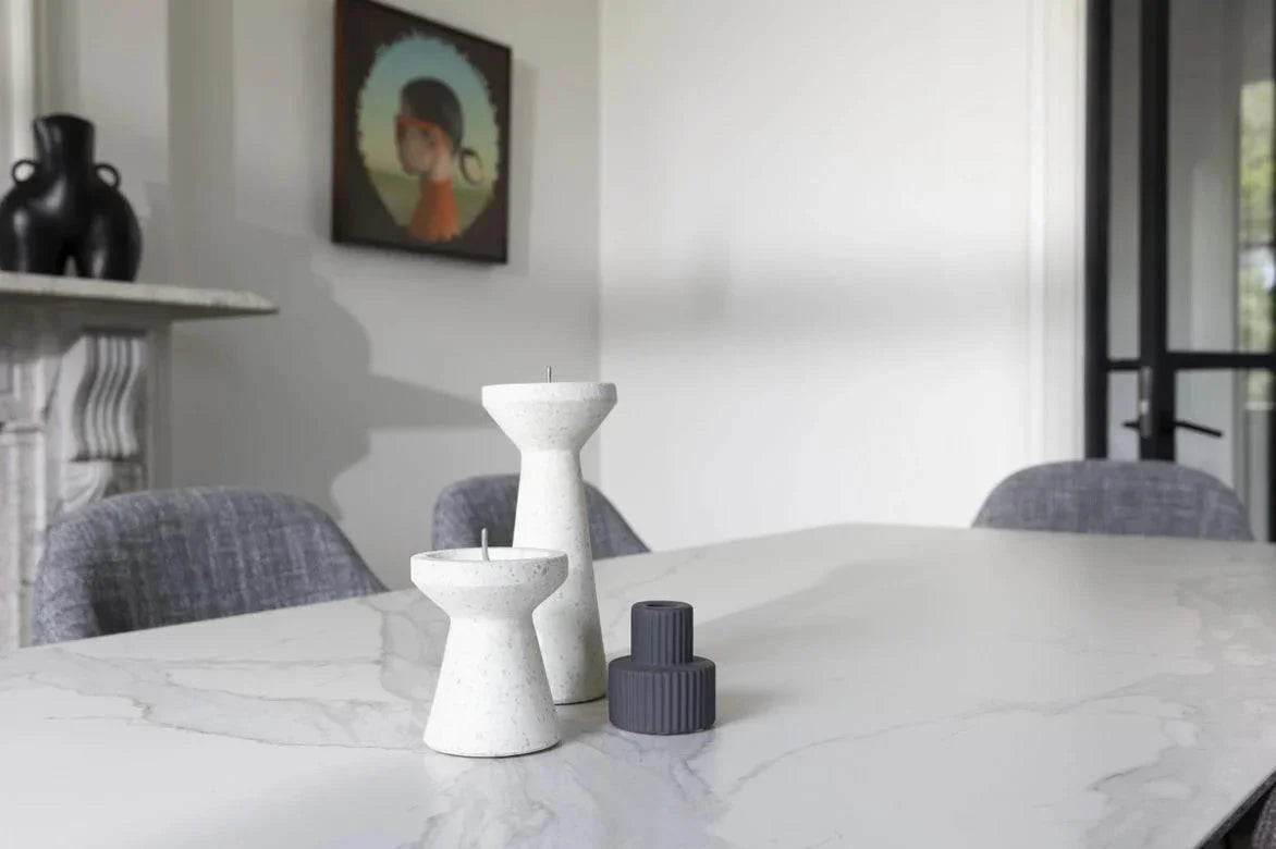 Vince 1.80-2.8m Extension Dining Table Vermont Ceramic - Furniture Castle