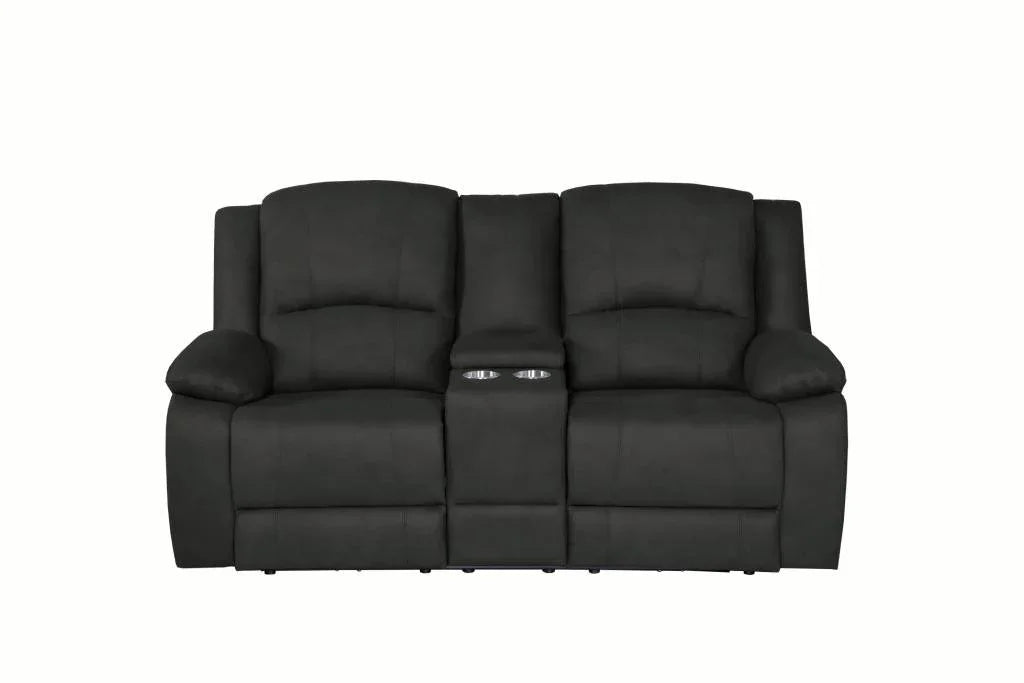 Captain 2 Seater With Console Sofa-Jet W193 x D97 x H101 Cm