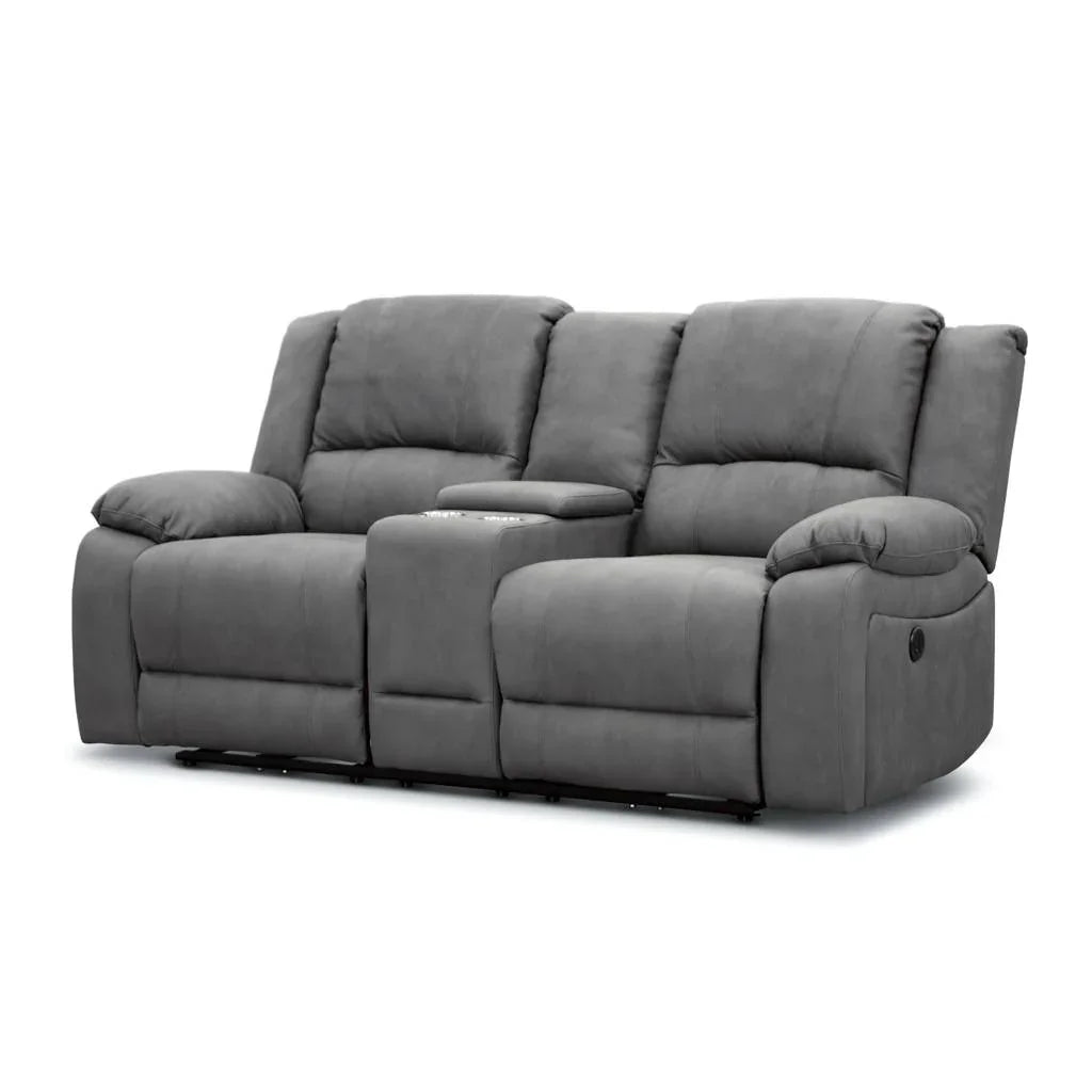 Captain 2-Seater Sofa with Console – Latte (W193 x D97 x H101 cm)