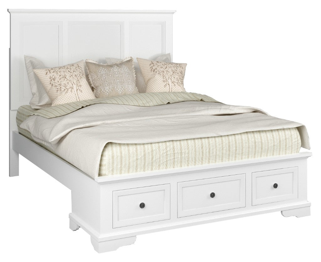 Sallan Queen Storage Bed – White