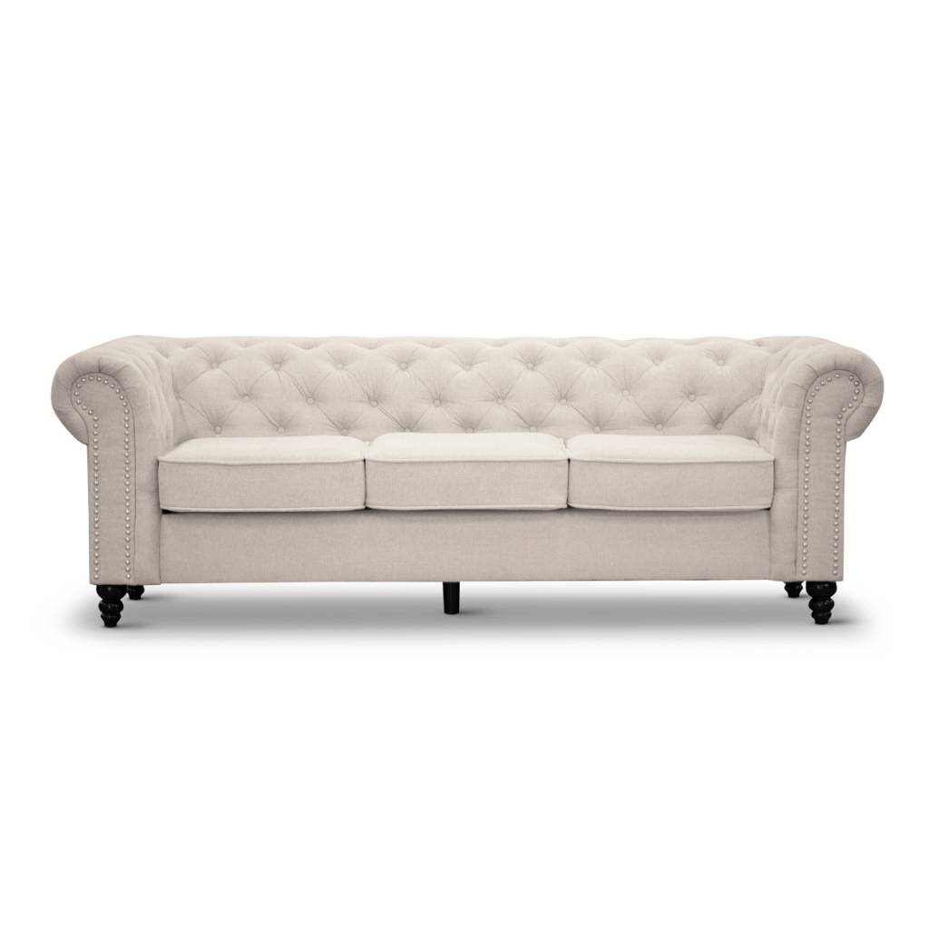 Taegon 3 Seater & 2 Seater Sofa Setting-Beige-Kit