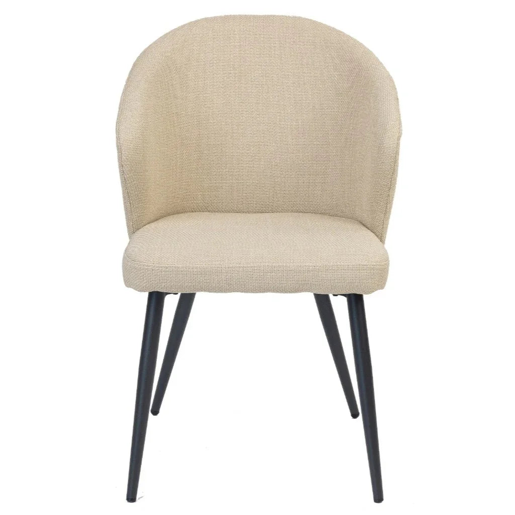 FC Dining Chair Fabric Beige 52x50x85 Cm