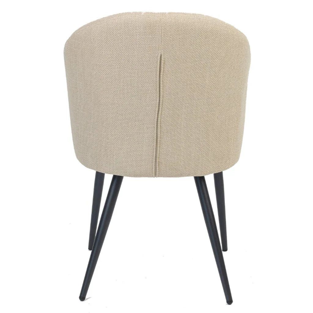 FC Dining Chair Fabric Beige 52x50x85 Cm