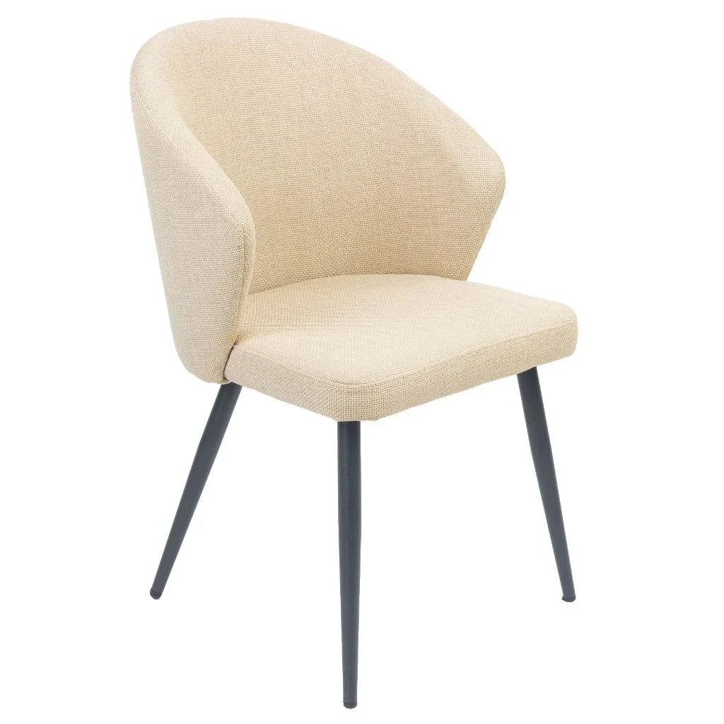 FC Dining Chair Fabric Beige 52x50x85 Cm