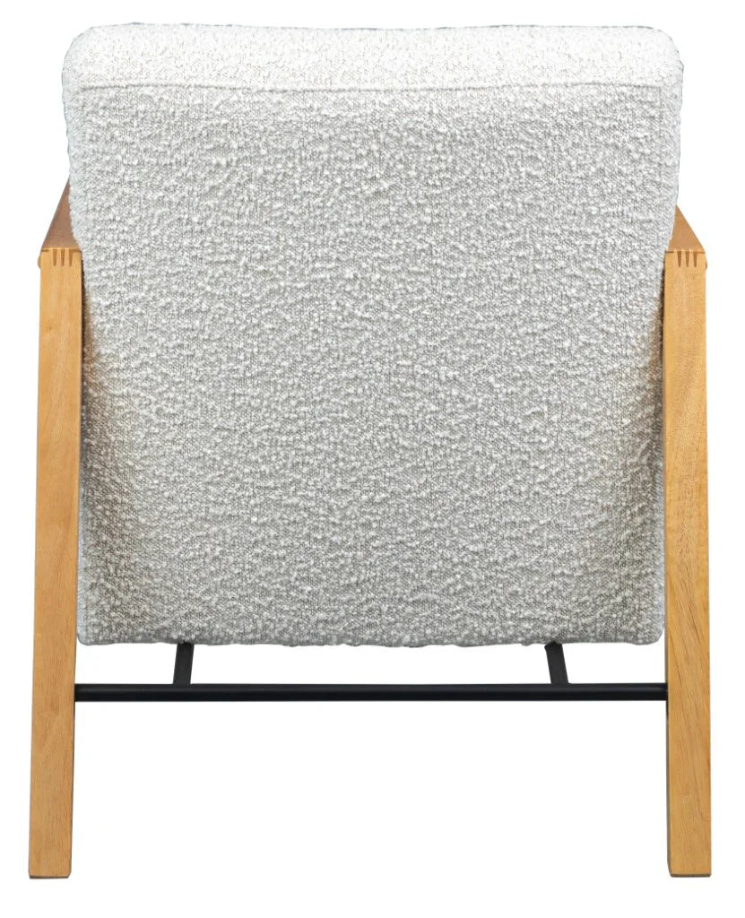 Mason Fabric Arm Chair Beige 64.5x80x78cm