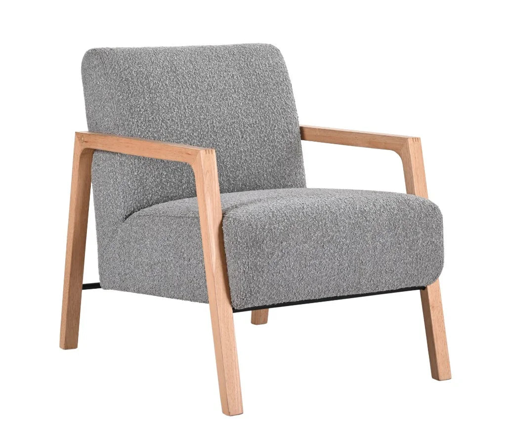 Mason Fabric Arm Chair Grey 64.5x80x78cm