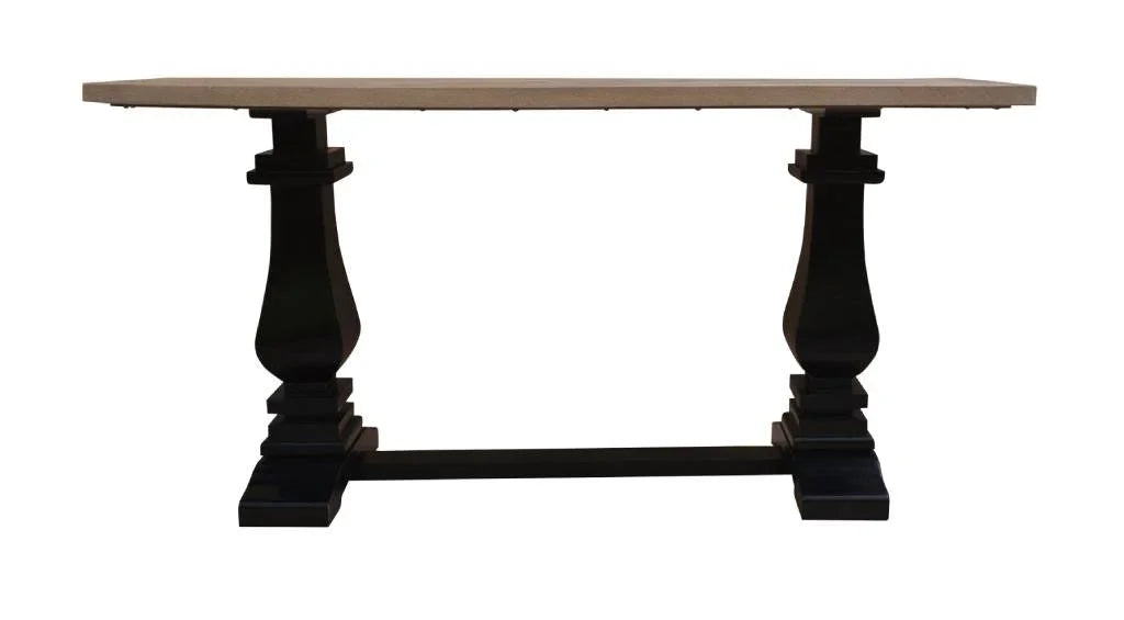 FC Magic Console Table Oak & Black 160x40x77.5cm