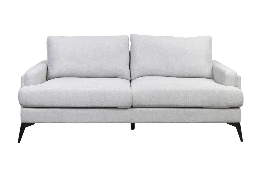 Barclay Fabric 2 Seater Sofa Light Grey 184X98X88Cm