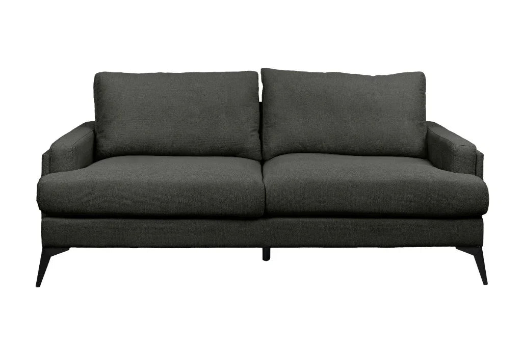 Barclay Fabric 2 Seater Sofa Dark Grey 184x98x88 Cm