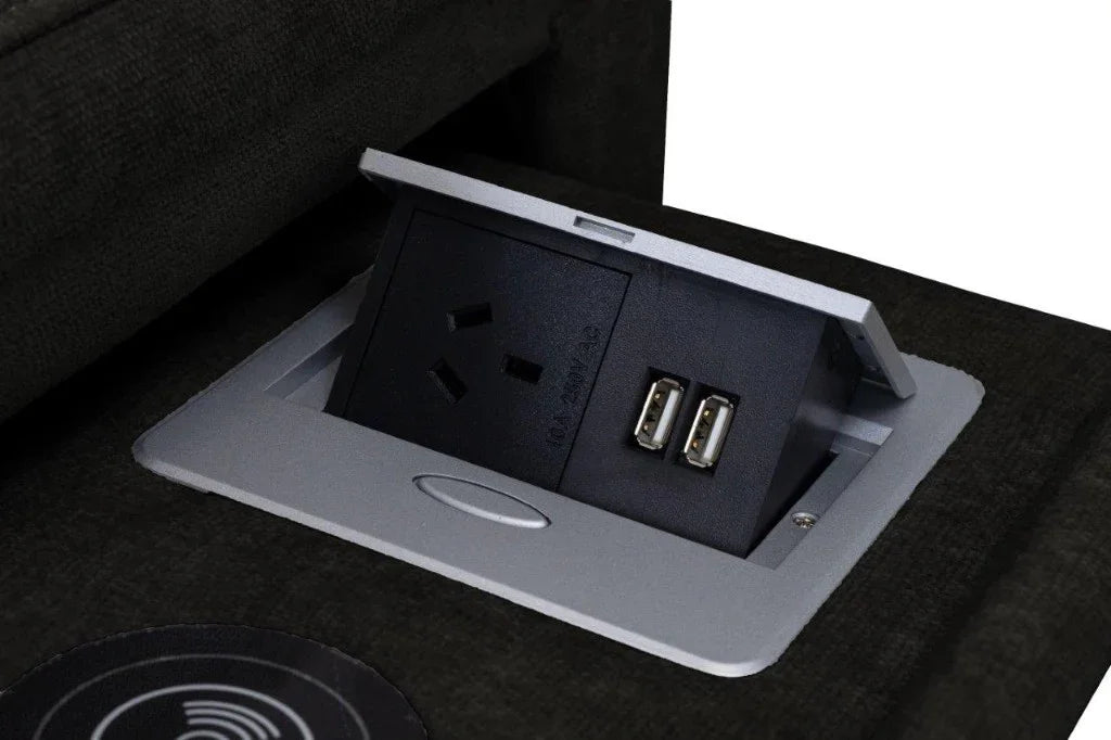Callaway 2.5-Seater Corner Modular Lounge – Black