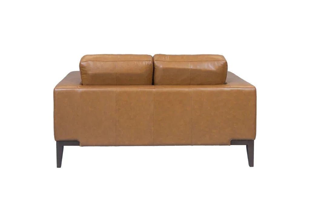 Camin Leather 2 Seater Sofa Tan 156X97.5X83.5Cm