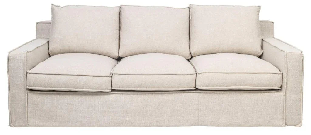 Logan 3 Seater Lounge Stone 216X101X84Cm