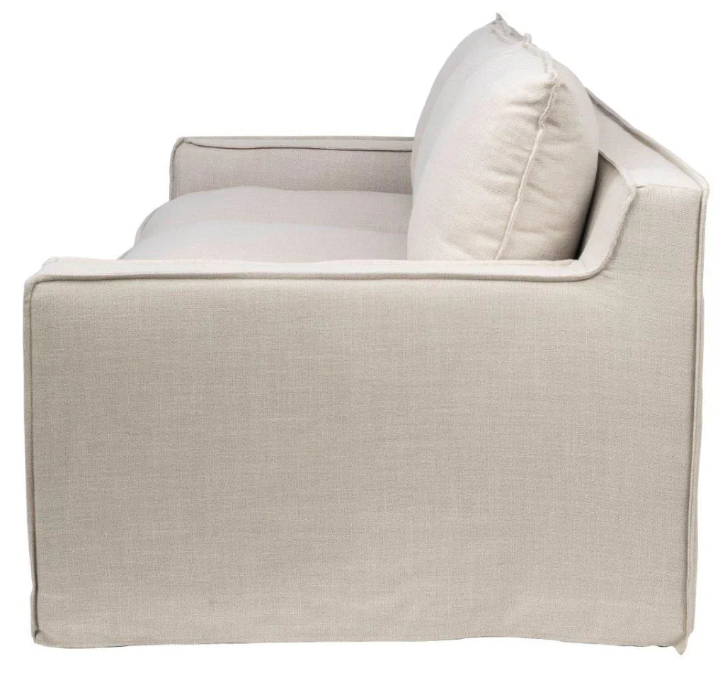 Logan 3 Seater Lounge Stone 216X101X84Cm