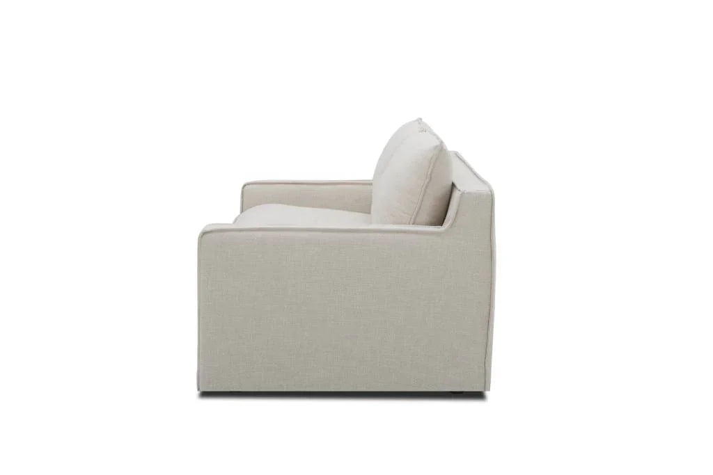 Logan 2 Seater Lounge Stone W176 x D101 x H84 Cm