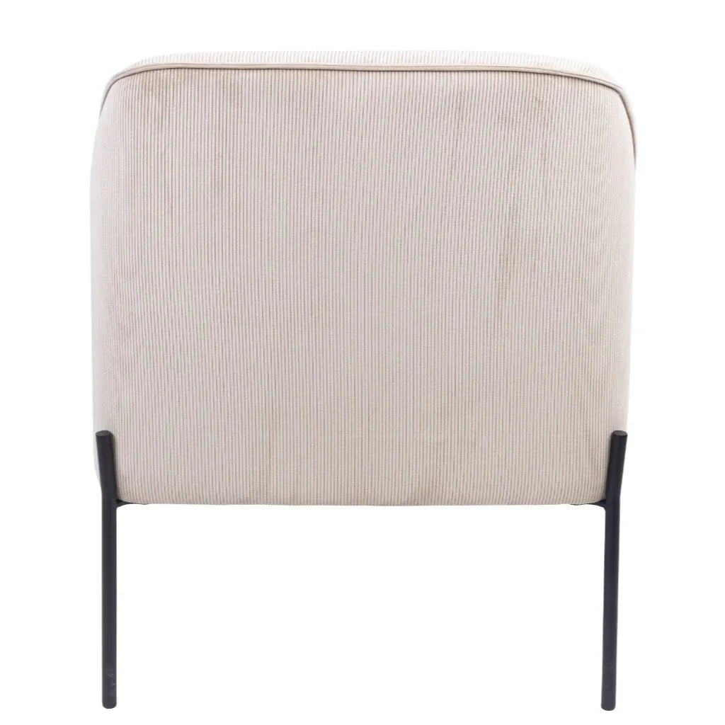 FC Armchair Fabric Silver Grey with Black Legs 71.5x77x82.5 Cm
