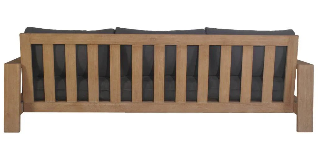 Marrakesh Outdoor 3 Seater Sofa Dark Charcoal W237 x D89 x H75 Cm