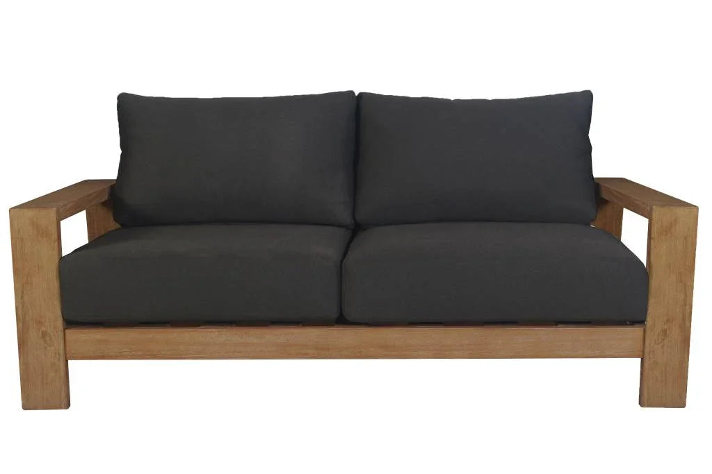 Marrakesh Outdoor 2 Seater Sofa Dark Charcoal W166 x D89 x H75 Cm