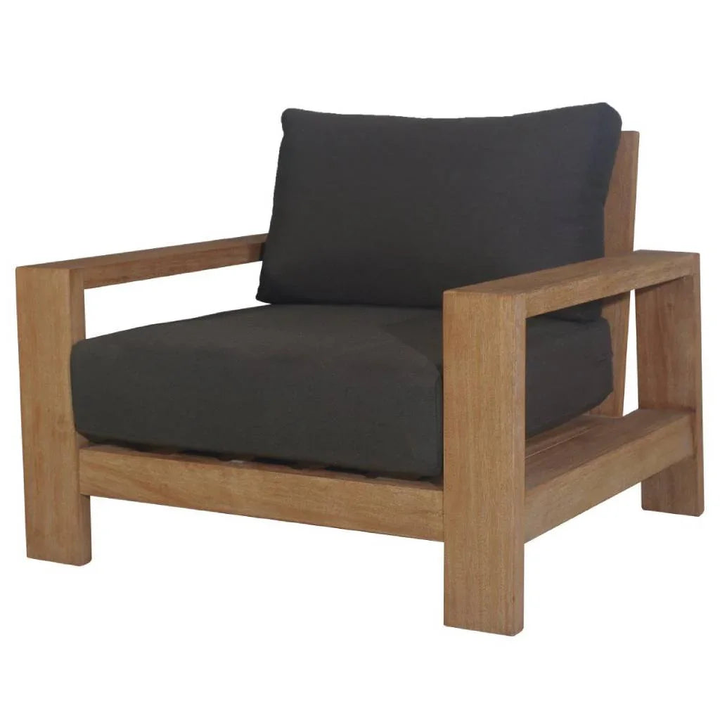 Marrakesh Outdoor Arm Chair Dark Charcoal 95x89x75cm