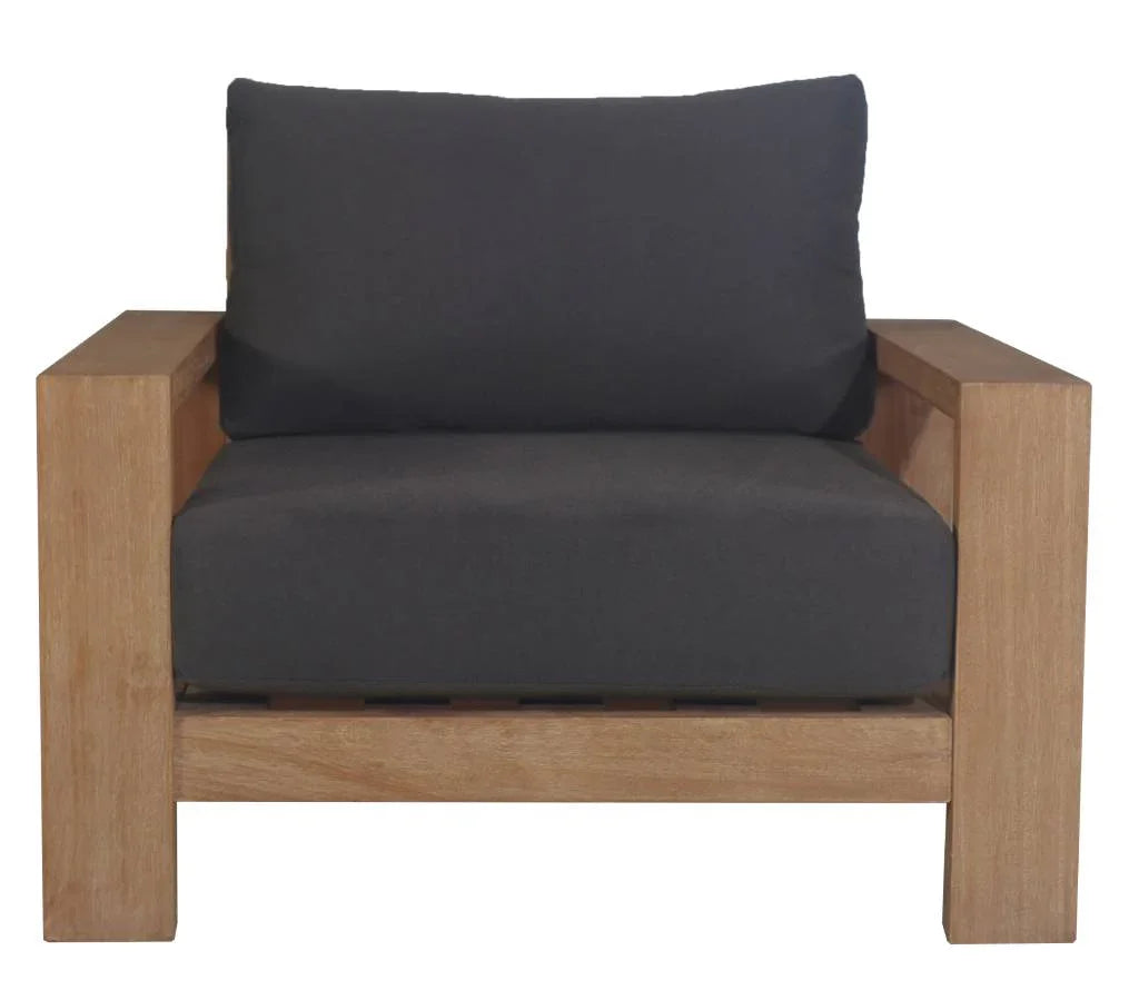 Marrakesh Outdoor Arm Chair Dark Charcoal 95x89x75cm
