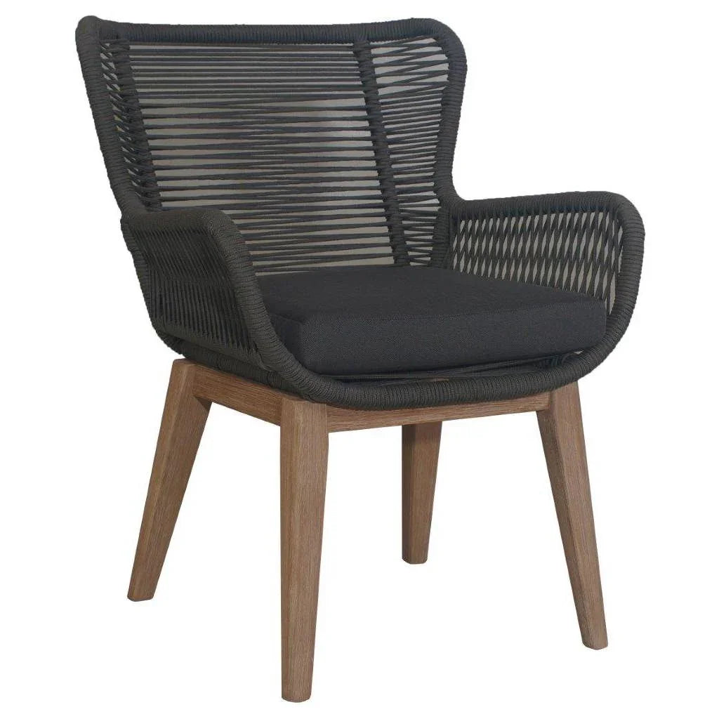 Marrakesh Outdoor Dining Chair – Black/Charcoal (63 x 67 x 88 cm)