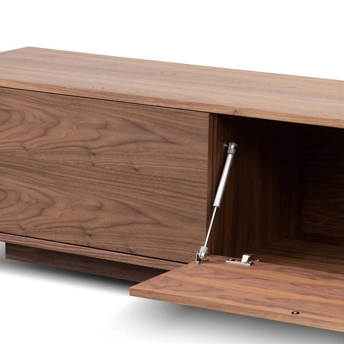 Wagon 2.3m Wooden TV Entertainment Unit - Walnut - Furniture Castle