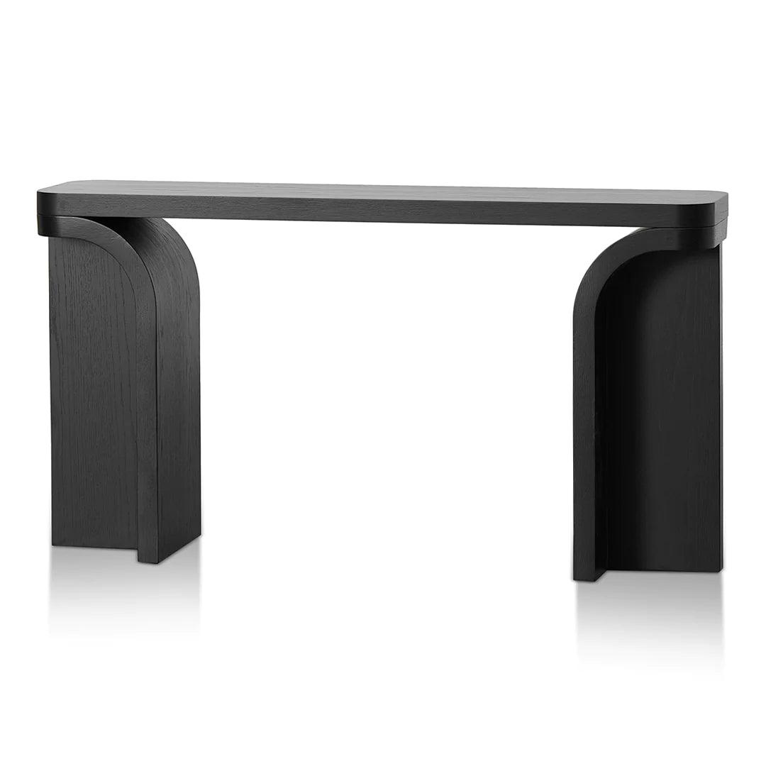 Waterfall Bliss 1.5m Console Table - Black Oak - Furniture Castle