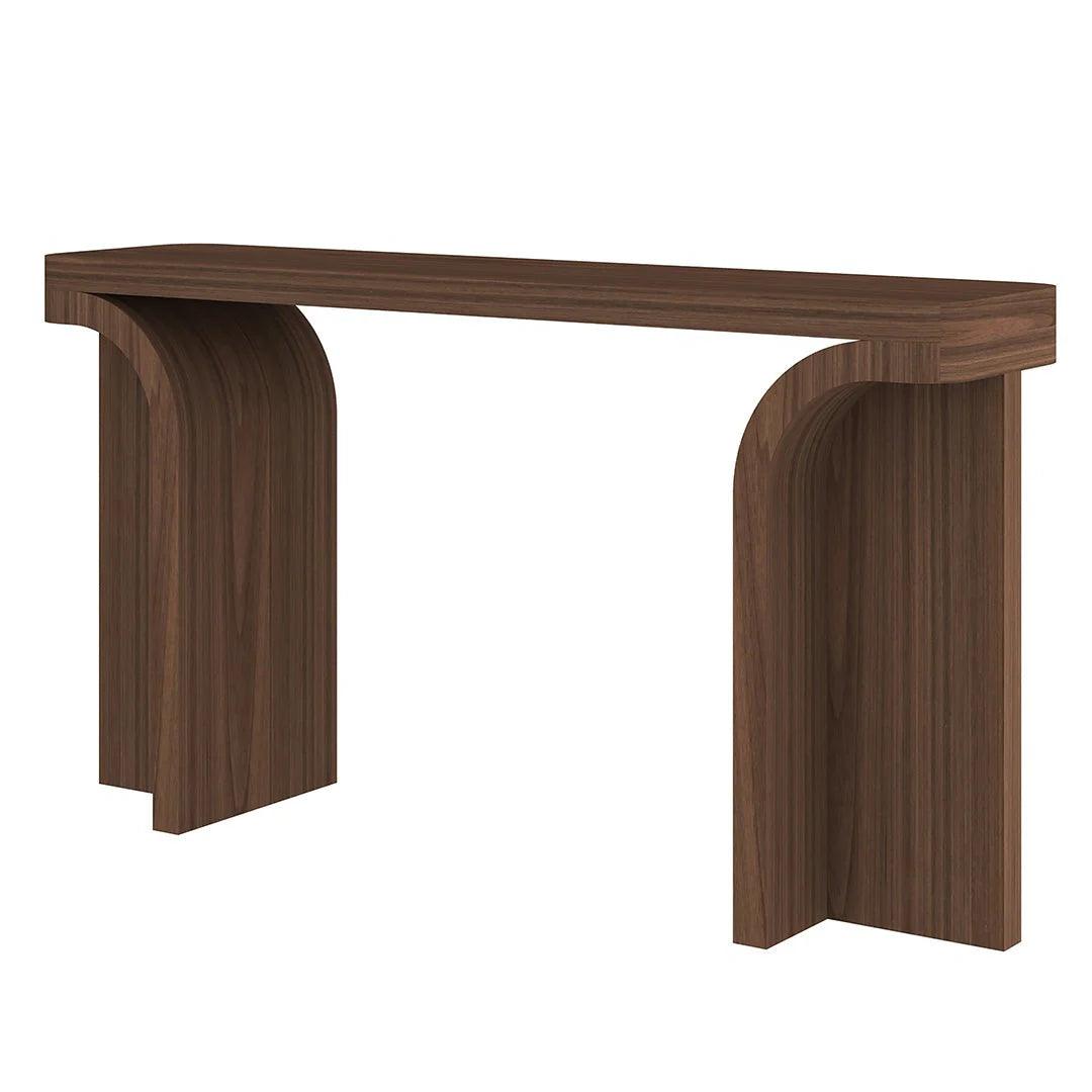 Waterfall Bliss 1.5m Console Table - Walnut - Furniture Castle